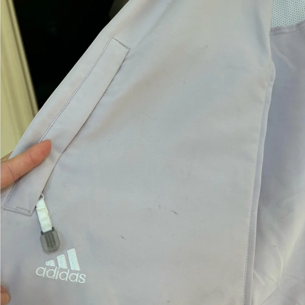 Vintage Adidas women track jacket light pink/purple lilac size medium - Picture 6 of 6